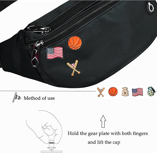 Fanny Pack for Men Women, Waterproof Sports Waist Bag Pack, Belt Bag for Travel Hiking Running