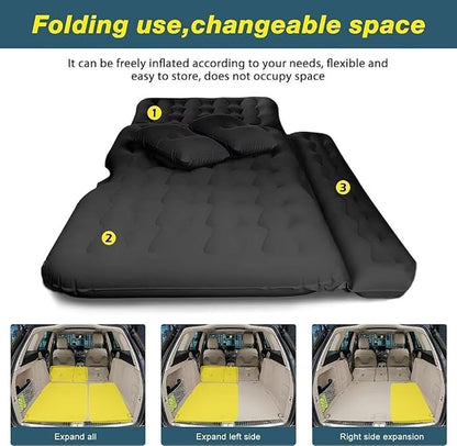 SUV Air Mattress Camping Bed - Car Mattress Back Seat Portable Foldable Car Air Bed Sleeping Pad Car Bed Mattress for Sedan Truck