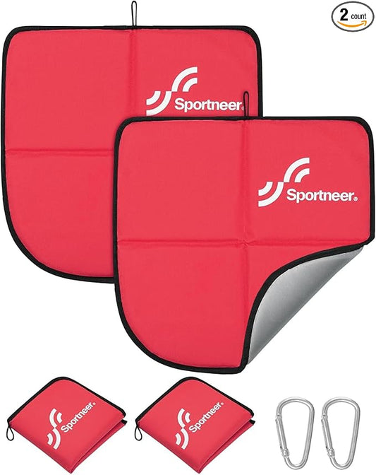 Sportneer Sitting Pad, Sit Pads for Backpacking Portable Camping Sit Pad Waterproof Folding Pad Stadium Seat Pad for for Camping Picnics Hiking