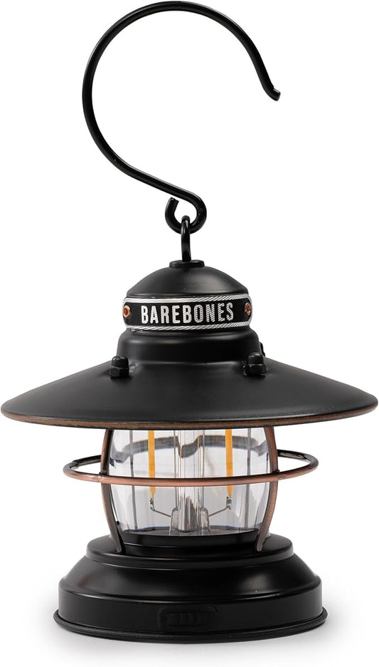 Barebones Edison Mini Vintage Adjustable LED Compact Outdoor Lantern - Essential Gear for Camping, Hiking, Fishing, Tents and Outdoor Adventures
