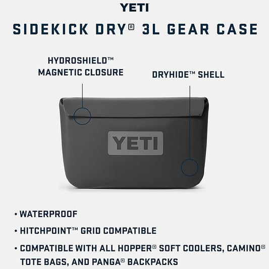 YETI Sidekick Dry Waterproof Gear Case and Bag Accessory