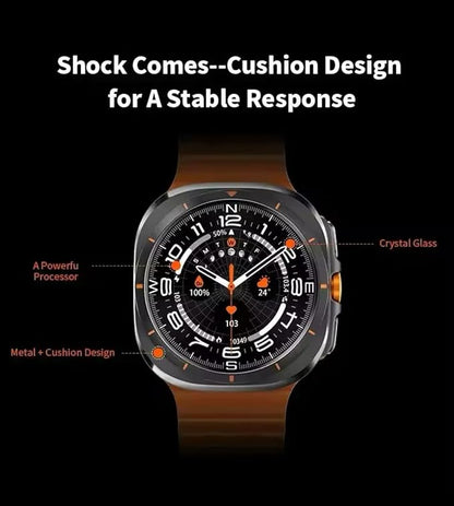 ZESOZ Galaxy Z7 Smartwatch, AMOLED Display, Health and Sport Tracking, 7-Day Battery Life, (Orange)
