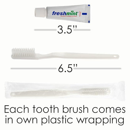 Moda West 4 Hygiene Kits - Toiletry Kit with Oral Care and Grooming Essentials, Featuring: Travel Size 5 Pc Kit