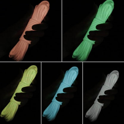 Luminous Rope, Parachute Cord in The Dark for Outdoor Camping(Blue)