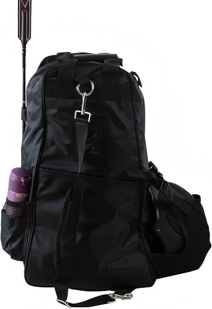 Tall Boot and Helmet Carrier - Waterproof 3 in 1 Equestrian Travel Bag for Horse Riding, Large Capacity, English Bag Carry All