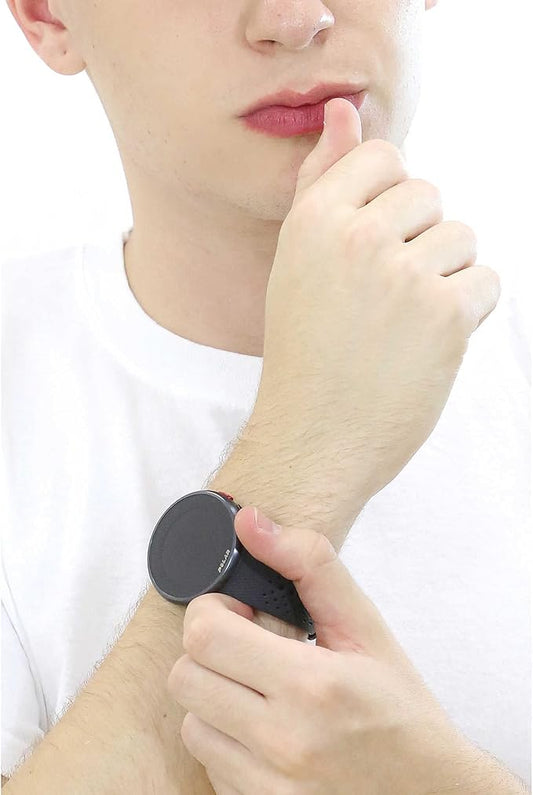 POLAR Pacer Pro Advanced Ultra-Light GPS Fitness Tracker Smartwatch for Runners with Training Program & Recovery Tools; S-L, for Men or Women, Grey-Black
