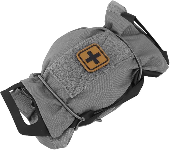 SABADO Rapid Deploy IFAK Pouch First Aid Kits Pack Tactical Two-piece System Medical Supply Holder Roll Carrier Hypalon Handle Outdoor Sport Hunting Bag Laminated Matting Fabric
