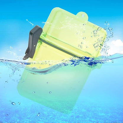 T best Diving Dry Box, Underwater Plastic Transparent Floating Watertight Case Waterproof Diving Sealing Dry Storage Box with Rope Hook for Surfing Canoe Kayak(Transparent Yellow)