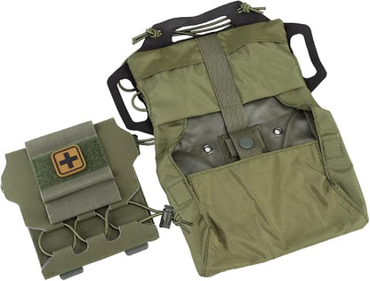 Tactical Medical Molle First Aid Pouch Two Piece System Micro Med kit Emergency Hunting Bag(Medium Size)