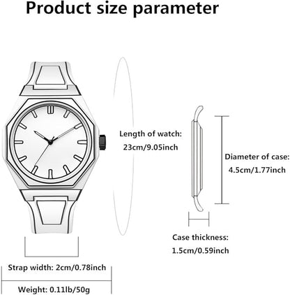 GORBEN Creative Sketch Watch Sports Fashion Quartz Minimalist Black and White Anime Series Watch