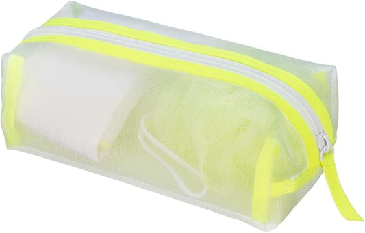 Travel Essentials 5 Piece Bath Accessory Kit, Bath Accessories with Toiletry Bag, Doop Kit (Lime)