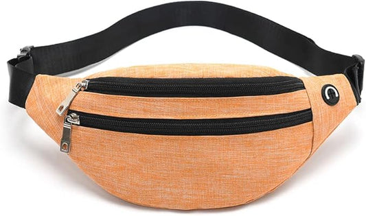 Fanny Pack for Men & Women - Waterproof Waist Bag Pack with Adjustable Strap for Travel Sports Running.