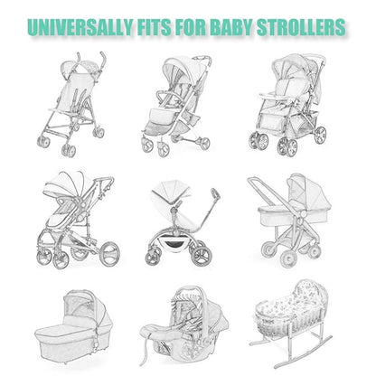 Durable Baby Mosquito Net (2 Pack) - Perfect Bug Net for Strollers, Bassinets, Cradles, Playards, Pack N Plays and Portable Mini Crib (Purple)