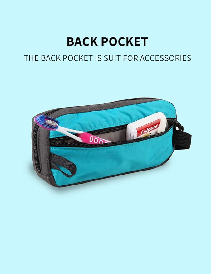 GOX Travel Toiletry Bag,Dopp Kit Case,Ultra-Light Cosmetics Bag Makeup Organizer(Turquoise)