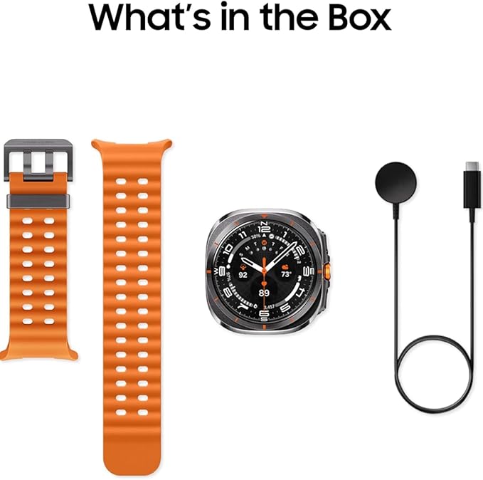 ZESOZ Galaxy Z7 Smartwatch, AMOLED Display, Health and Sport Tracking, 7-Day Battery Life, (Orange)