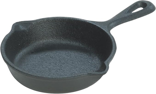 Lodge 3.5 Inch Cast Iron Pre-Seasoned Skillet – Signature Teardrop Handle - Use in the Oven, on the Stove, on the Grill, or Over a Campfire - Black