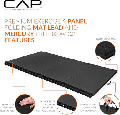 CAP Barbell All Purpose Folding Anti Tear Exercise Training Aerobic Fitness Gym & Gymnastics Balance Mat | Multiple options
