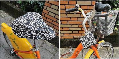 Tainada Water Resistant Bike Seat Bicycle Rainproof Dustproof Saddle Cover with Portable Storage Bag