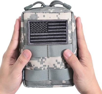 2 Pack Molle Pouches - Tactical Compact Water-Resistant EDC Pouch