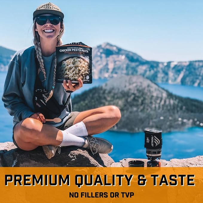 Peak Refuel Chicken Pesto Pasta | Freeze Dried Backpacking and Camping Food | Amazing Taste | High Protein | Real Meat | Quick Prep Meals