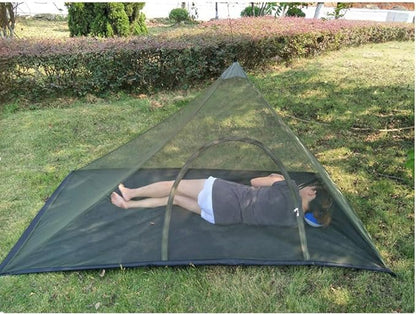 Mosquito Net for Camping Bed Compact and Ultra-Light for Travel Outdoor Netting Cover Lightweight Mesh (Black)