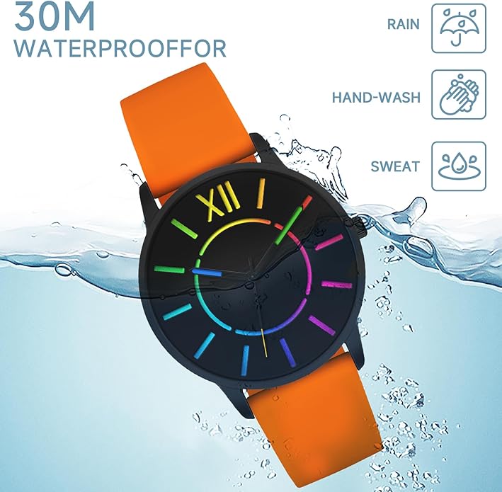 Bisley Unisex Watch Easy to Read Waterproof Silicone Strap Watch