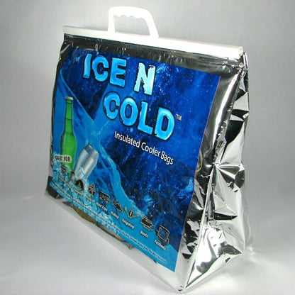 Insulated Picnic/Shopping Cooler Bags, Pack of 5, Lightweight Soft Collapsible, Large Capacity, 35lbs, Fast Same Day Shipping