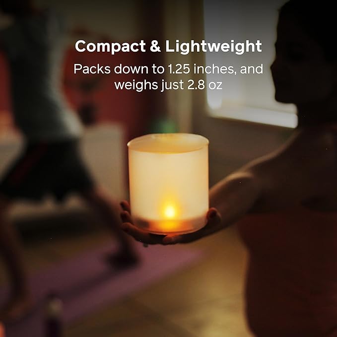 BioLite Luci Candle Flameless Inflatable, Solar-Powered Outdoor Lantern