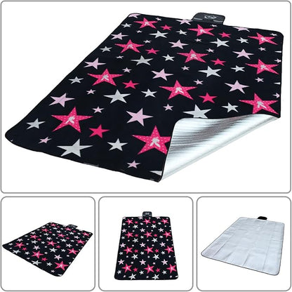 Wind Tour Family Outdoor Waterproof Durable Picnic Blankets with Carry Strap Foldable Sandproof Picnic Floor Mat for Kids Playground Camping Hiking Grass Travelling (1, Star -200 * 200cm)
