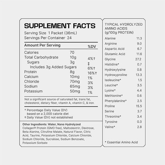 Frog Fuel Ultra Pre Workout Shot & Energy Gel with 1500mg Beta Alanine, Electrolytes 8g Protein Nano-Hydrolyzed Grass Fed Collagen, 10g Carbs, Gluten Free, Fat Free, Berry, 1.2 oz Packets, 24 Pack