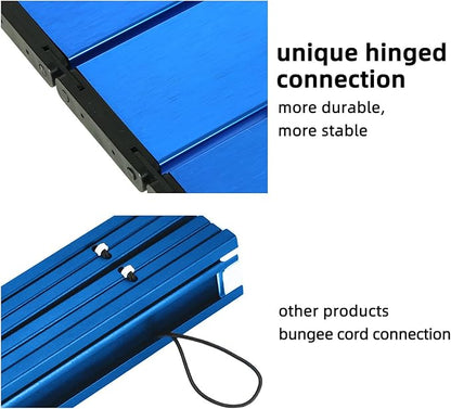ROCK CLOUD Portable Camping Table Ultralight Aluminum Camp Table Folding Beach Table for Camping Hiking Backpacking Outdoor Picnic