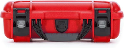NANUK 909 Waterproof First Aid Box Empty – Durable, Medical First Aid Organizer Case, IP67-Rated, Dustproof, Impact-Resistant, and Floats (7.4" x 4.9" x 3.1") – Red