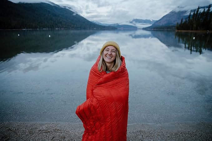 KAMMOK Firebelly 30°F - Down Trail Quilt, Water Resistant, Durable, Compact and Packable, Indoor/Outdoor Camp Blanket (88 in × 54 in),