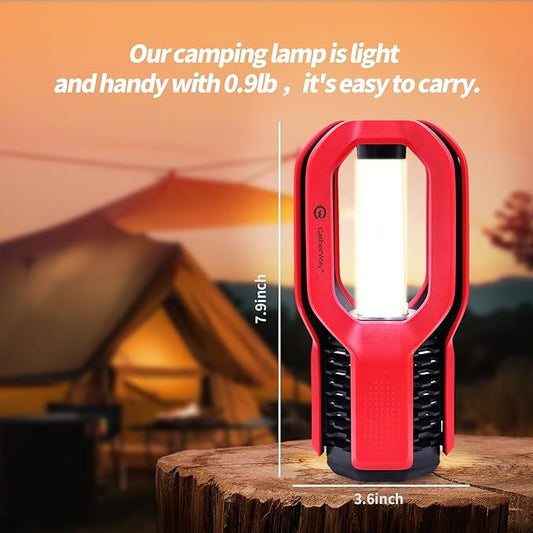Rechargeable LED Camping Lantern - Free-Grip Design,4 Modes,IP65 Waterproof,3000K Warm Glow, Lightweight Portable Outdoor Light,Emergency Tent Light for Hiking,Backpacking & Home Use