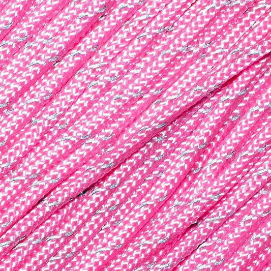 West Coast Paracord – 95 Tensile Strength - 1 Strand Reflective Paracord (100 Feet, Baby Pink)