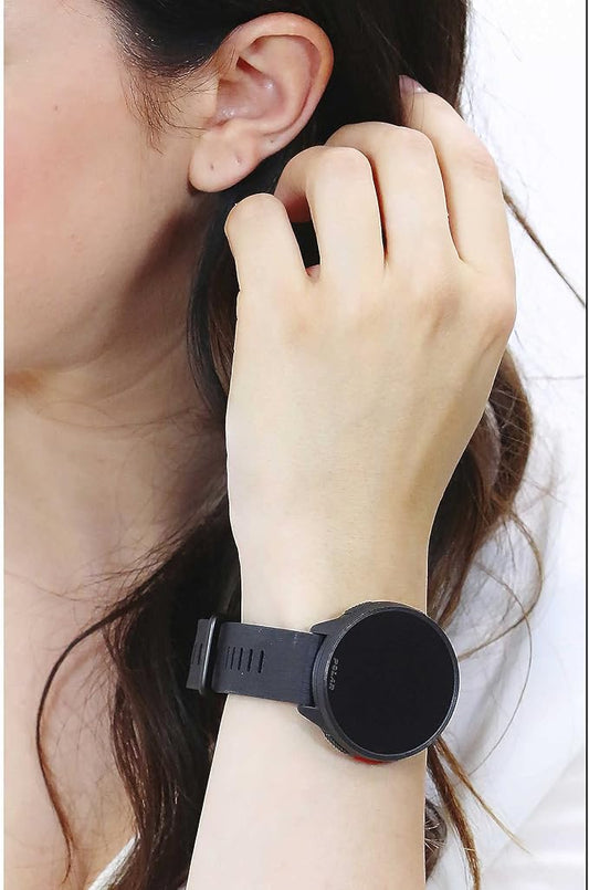 POLAR Pacer Ultra-Light GPS Fitness Tracker Smartwatch for Runners; S-L, for Men or Women, Black