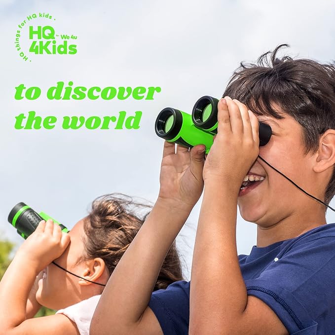 Outdoor Adventure Kit for Kids: Binoculars, Compass, Magnifying Glass & Flashlight. 3-12 Year Old Boys & Girls