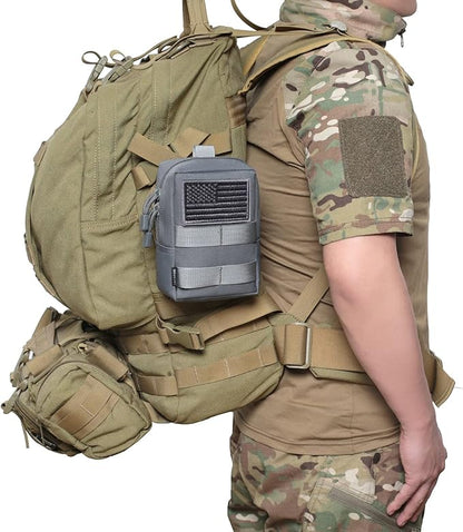 2 Pack Molle Pouches - Tactical Compact Water-Resistant EDC Pouch