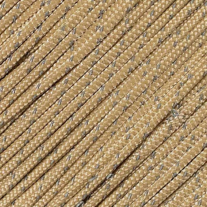 West Coast Paracord – 95 Tensile Strength - 1 Strand Reflective Paracord (25 Feet, Tan)