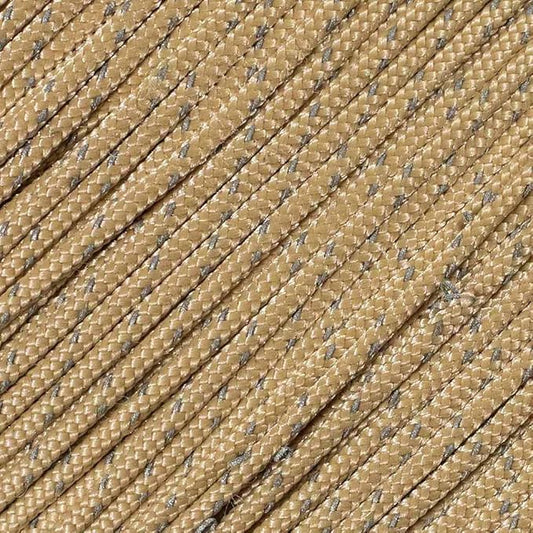 West Coast Paracord – 95 Tensile Strength - 1 Strand Reflective Paracord (25 Feet, Tan)