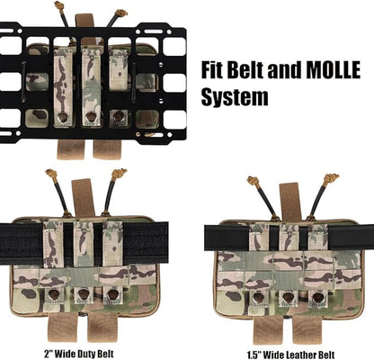 Medical Pouch for Tactical/Duty Belt MOLLE Vest/Pack EMT First Aid Pouch IFAK Utility Pouch Trauma Kit Organizer w/Tourniquet Holder