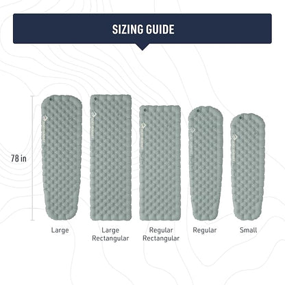 Sea to Summit Ether Light XR Insulated Sleeping Pad, Tapered - Regular (72 x 21.5 x 4 inches)