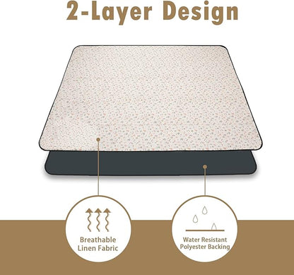 Picnic Blankets Washable Polyester Camping Blankets Emergency Backpack Accessories with Waterproof Backing and Shoulder Strap, 57"x79"