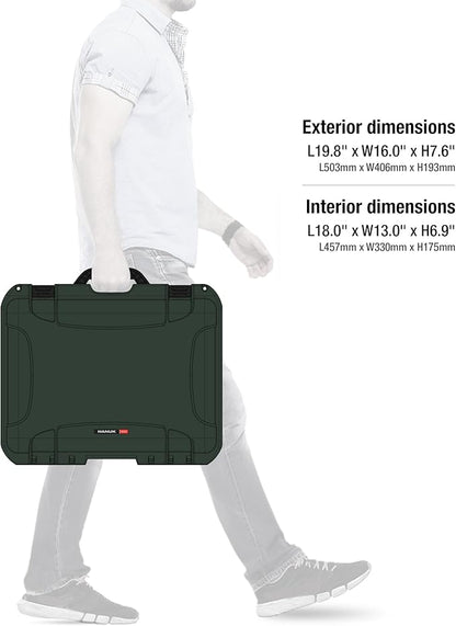 Nanuk 930 Waterproof Hard Case with Padded Dividers - Olive