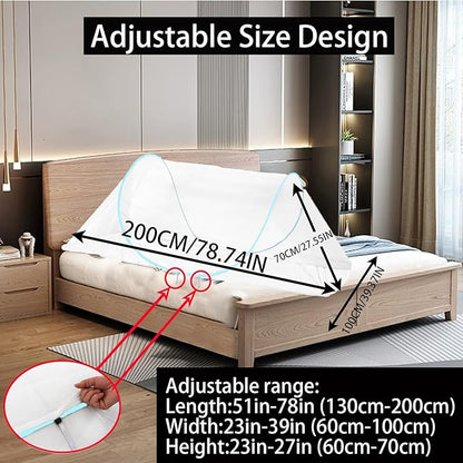CMINGJ Large Pop Up Mosquito Tent, Portable Foldable Mosquito Net for Bed Camping Travel Patio (78 * 31 * 22inch) (Blue Adjustable Size)