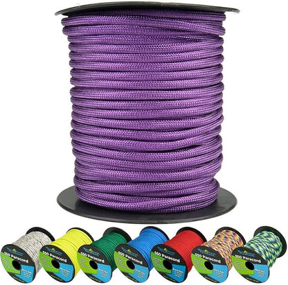 West Coast Paracord 550lb Paracord Spools – 7 Strand Type III Tactical Parachute Cord for Hiking, Camping, and Fishing – Purple (50 ft)