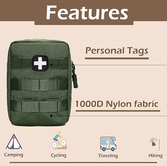 First Aid Pouch EMT IFAK Medical Pouchs, Tactical MOLLE Utility Pouch