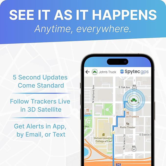 (2 Pack) Spytec GPS Smart Mini GPS Tracker for Vehicles Cars Trucks Loved Ones, Fleets, Hidden Tracker Device for Vehicles with Unlimited US and Worldwide Real-Time Tracking App - USA Made Tech