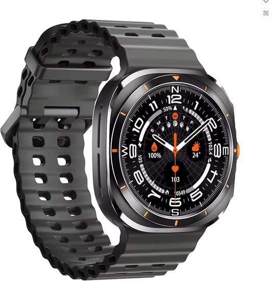 ZESOZ Galaxy Z7 Smartwatch, AMOLED Display, Health and Sport Tracking, 7-Day Battery Life, (Black)