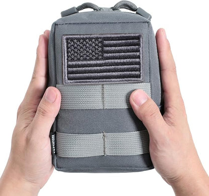 2 Pack Molle Pouches - Tactical Compact Water-Resistant EDC Pouch